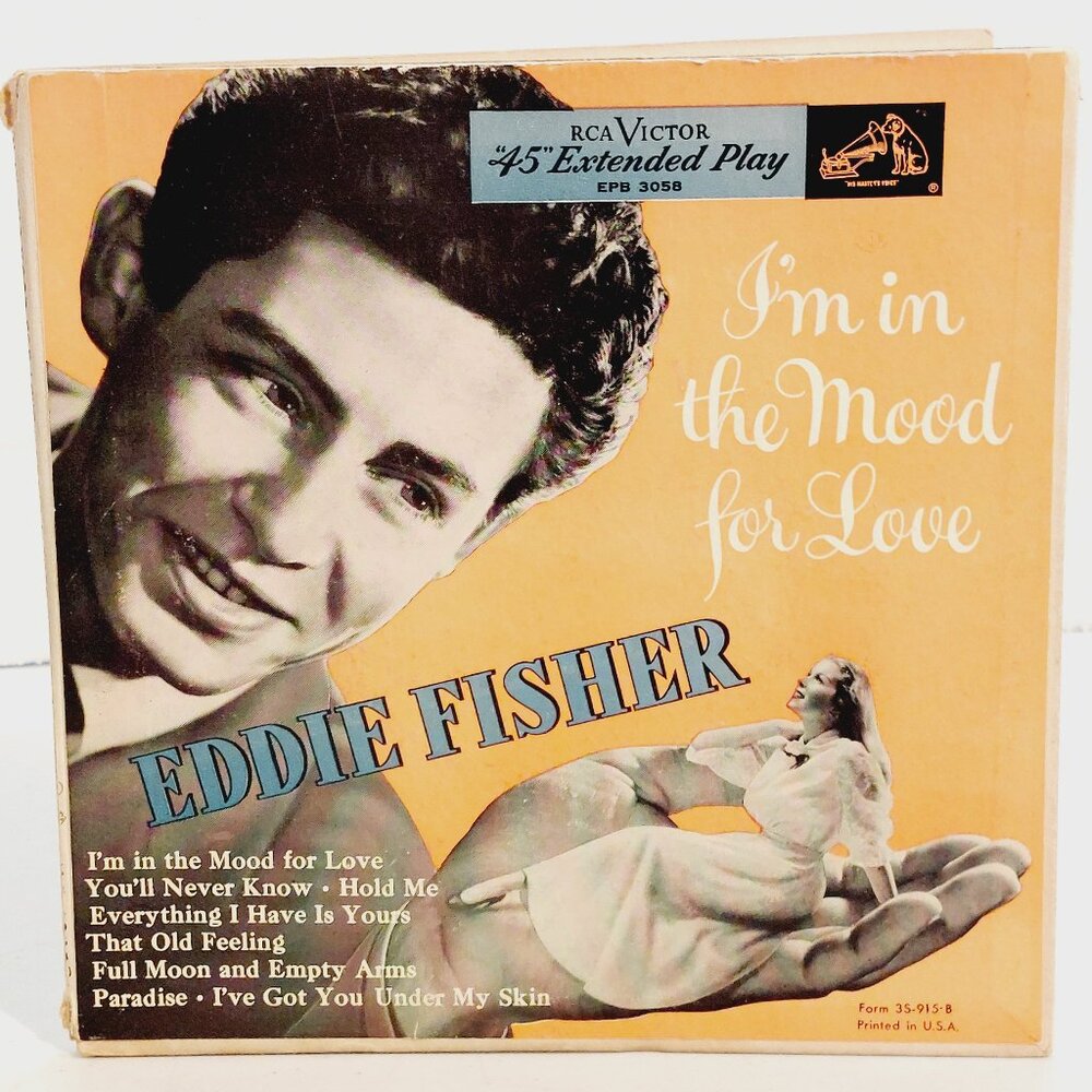 Eddie Fisher ~ I'm in the Mood for Love  (vinyl 45, 1952)  2 record set